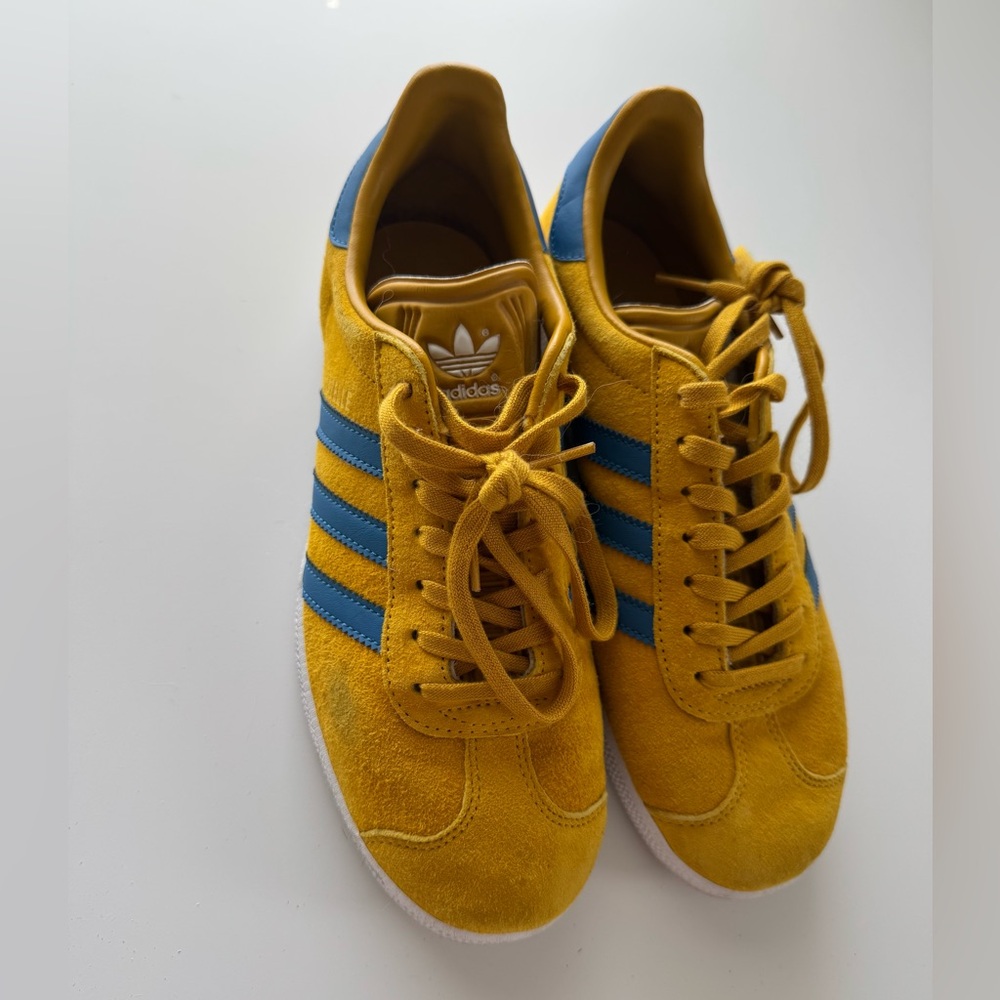 Adidas Gazelle Yellow and Blue